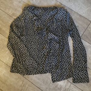 Jones New York Petite Black Blouse 534